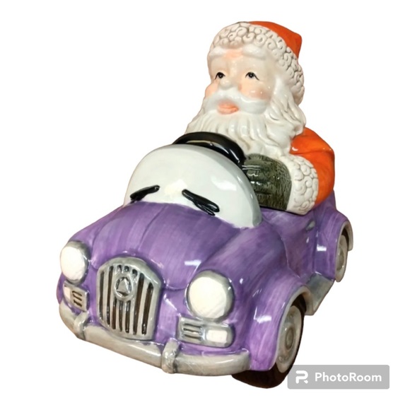 Design PAC Holiday Santa Cookie Jar - Picture 1 of 7